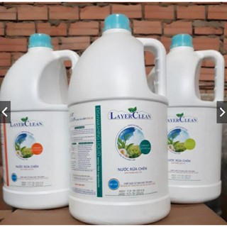 Bình 5lít Nước rửa chén bát hữu cơ LayerClean hương quế