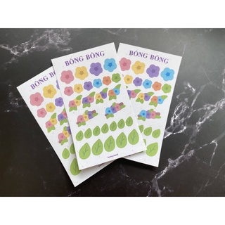 [BBông] Sticker decal hình vẽ hoa lá xinh xắn Bông Bông _ #hana.land