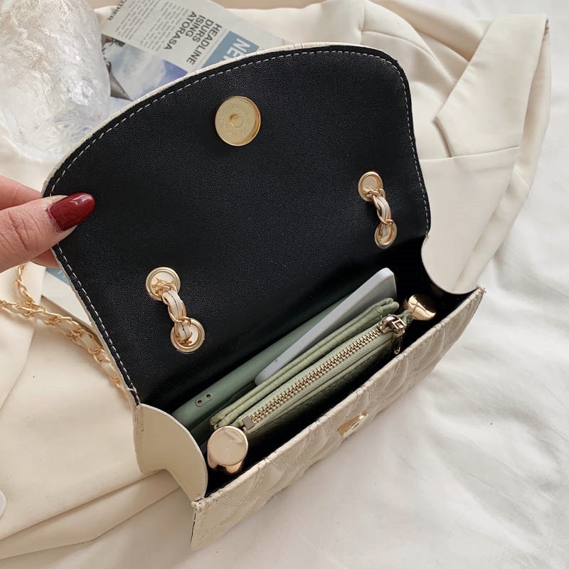 [AFF7SPP Giảm 30K đơn 150K]Túi đeo dây đính hạt trân châu cao cấp sang chảnh cho nữ [Bel56]