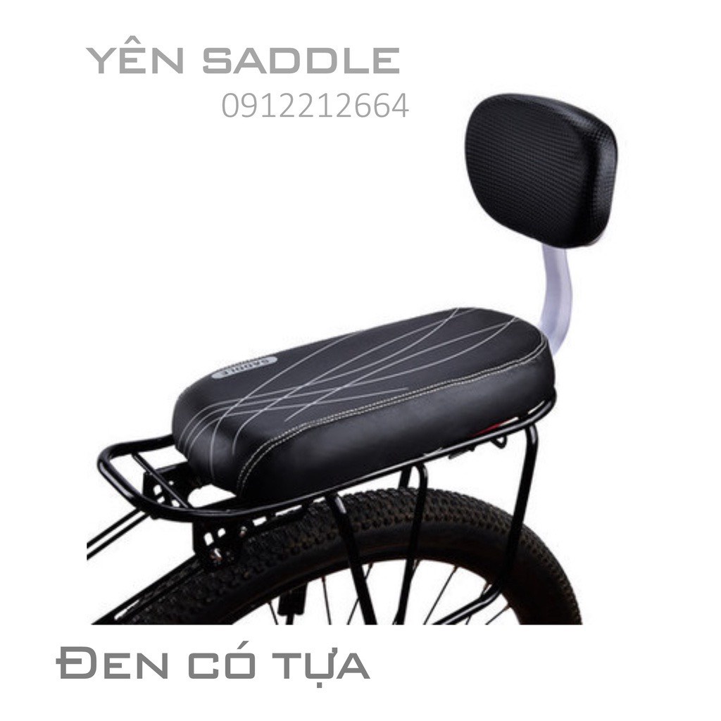 Đệm yên sau xe đạp có tựa lưng - Nệm yên xe đạp - a hìu