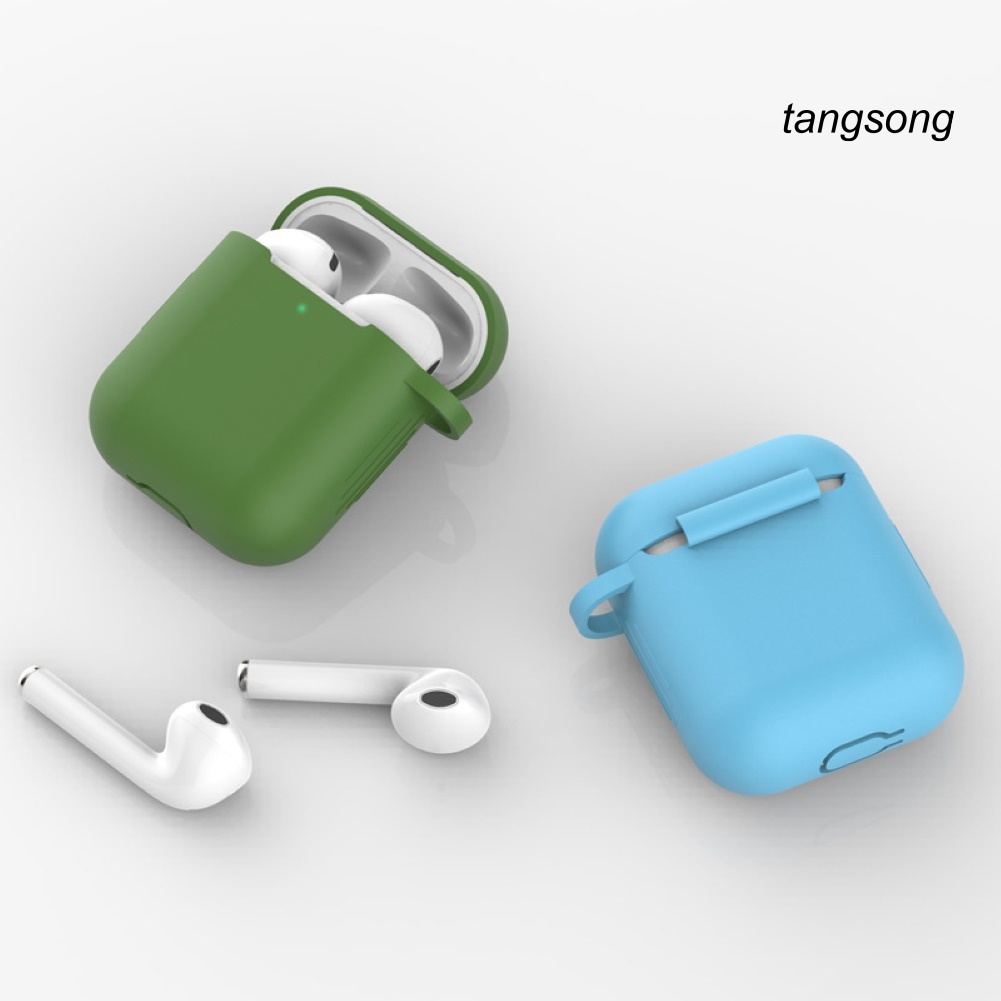 Vỏ Đựng Bảo Vệ Hộp Sạc Tai Nghe Airpods 1 / 2 Bằng Silicone