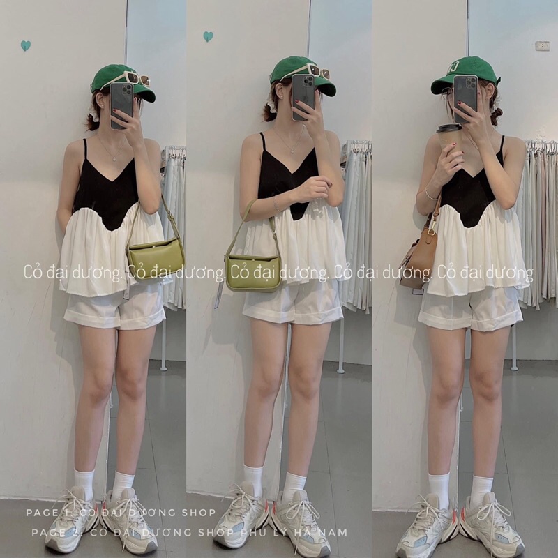 áo dây pha đen trắng