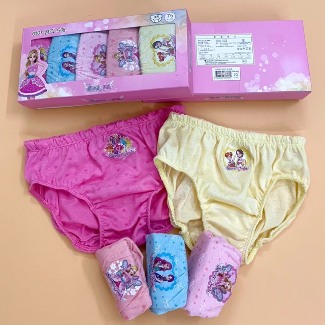 Set 5 quần chip phồng bé gái 12kg -40kg vnxk