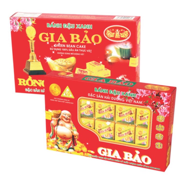 BÁNH ĐẬU XANH GIA BẢO HỘP HỞ