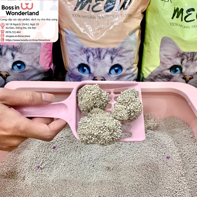 Cát vệ sinh cho mèo cat MEOW siêu vón hút