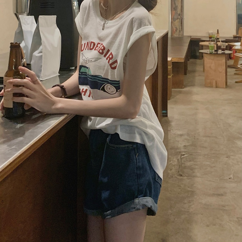 Áo Thun Nữ Không Tay In Chữ Thời Trang