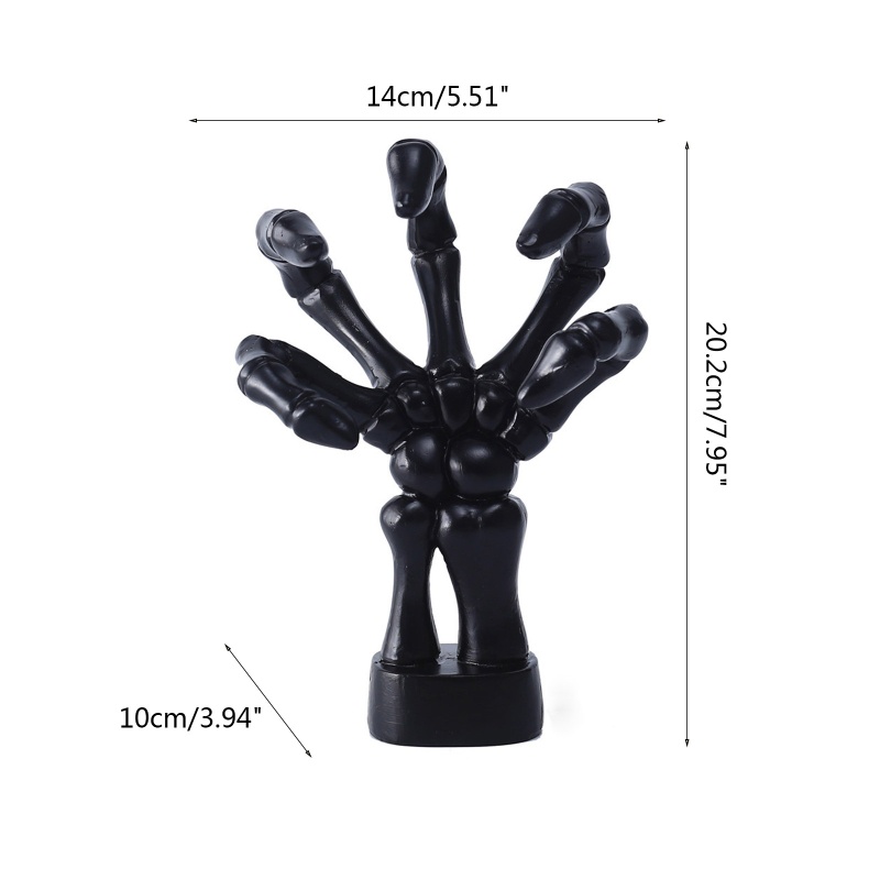 Giá Đỡ Treo Tường Hình Bàn Tay Ma Màu Đen Cho Phòng Ngủ / Nhà Tắm