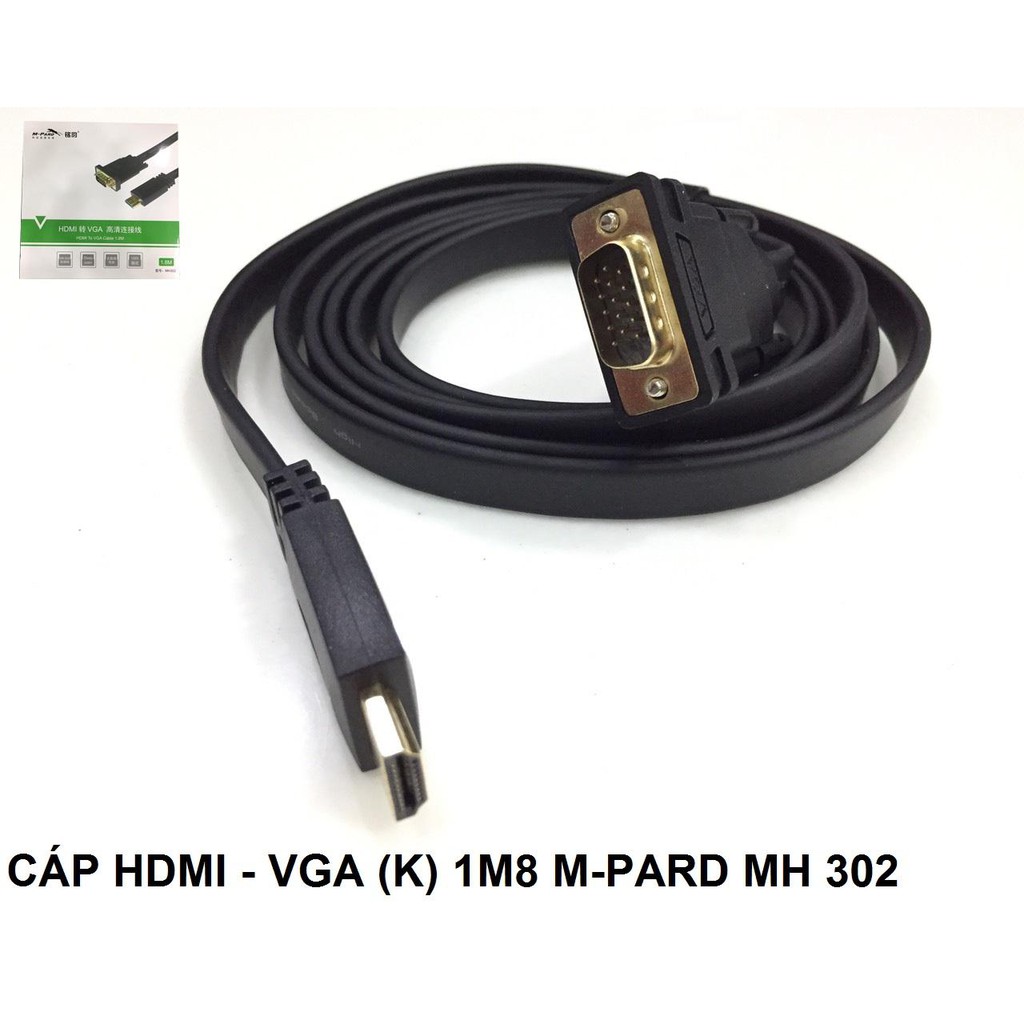 Cáp Hdmi -&gt; Vga (K) 1.8m M-Pard MH 302