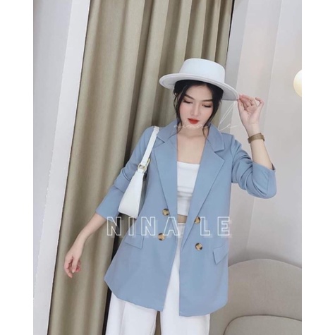 (SIÊU XINH) Áo Blazer nữ phong cách hàn quốc - Áo khoác vest ulzzang 2 lớp(sỉ từ 5 sp bất kì)