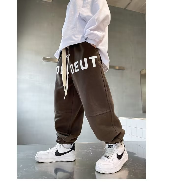 Quần Dài Dáng Rộng Thiết Kế Mới Đơn Giản Thời Trang Mùa Thu Đông Dành Cho Bé Trai