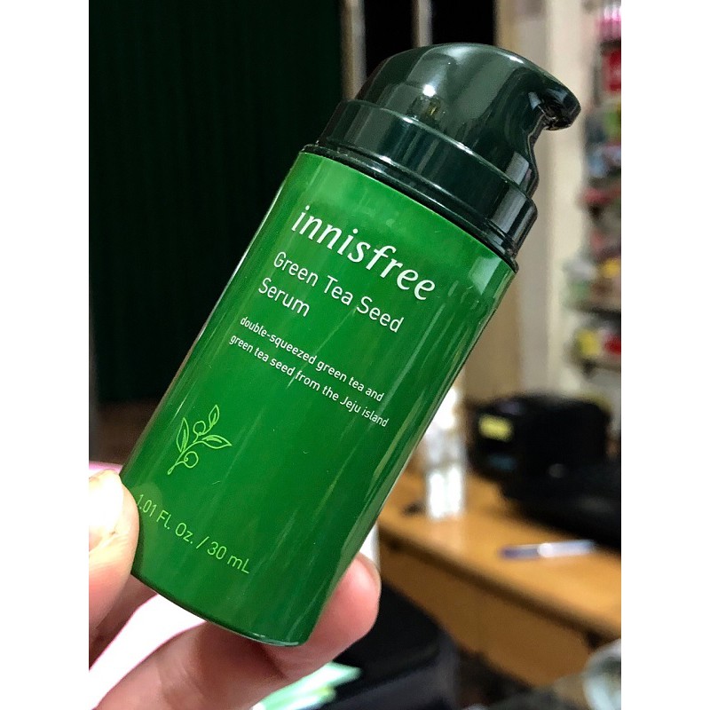 [SALE OFF] Sample Tinh Chất Dưỡng Hạt Trà Xanh Innisfree The Green Tea Seed Serum 30ml