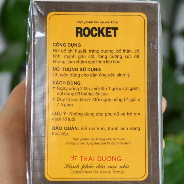 TPBVSK ROCKET - Viên uống hàng ngày cải thiện sinh lý nam giới