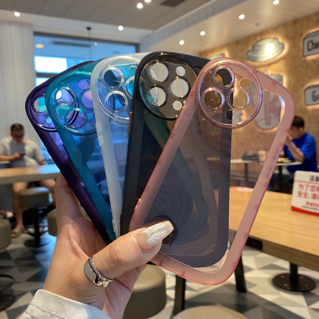 Ốp Điện Thoại Trong Suốt Chống Va Đập Cho OPPO A3S A5S A12E A12 F1S F11 Pro A1K A83 A59 Reno 7 Realme C2 C11 C15 4G 5G