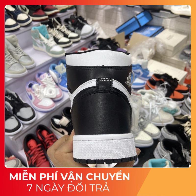 (Hàng sịn+tặng full bok phụ kiện+vớ+quà)Giày sneakers panda đen cổ cao nam nữ BZ 811