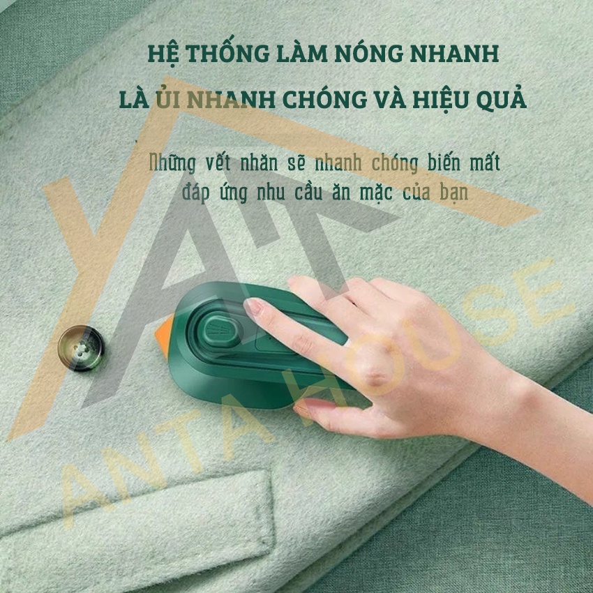 Bàn Ủi Hơi Nước Cầm Tay Mini AntaHouse - Bàn Là Du Lịch Nhỏ Gọn, Tiện Lợi Công Suất Lớn