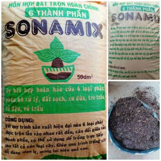 Đất sạch 6 thành phần _ 1kg 25k