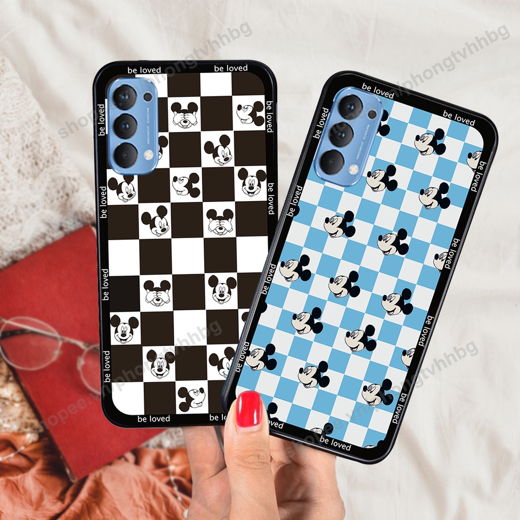 Ốp lưng Oppo Reno4 /  Reno4 Pro / Reno 4  ốp họa tiết trái tim caro, chuột mikey thể thao cực đẹp cute cực bền bỉ