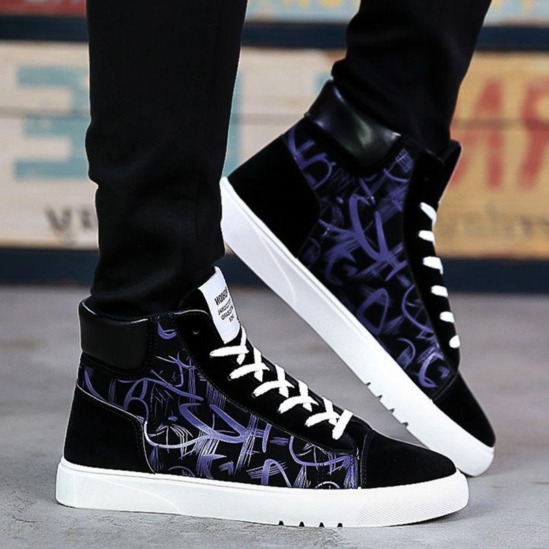 Giày Thể Thao Nam Cổ Cao Thời Trang Hàn Quốc Size 39-44