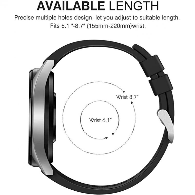 Correspondence Dây Đeo Silicon 20mm Cho Garmin Vivoactive3 Vivomov Vivomove Hr