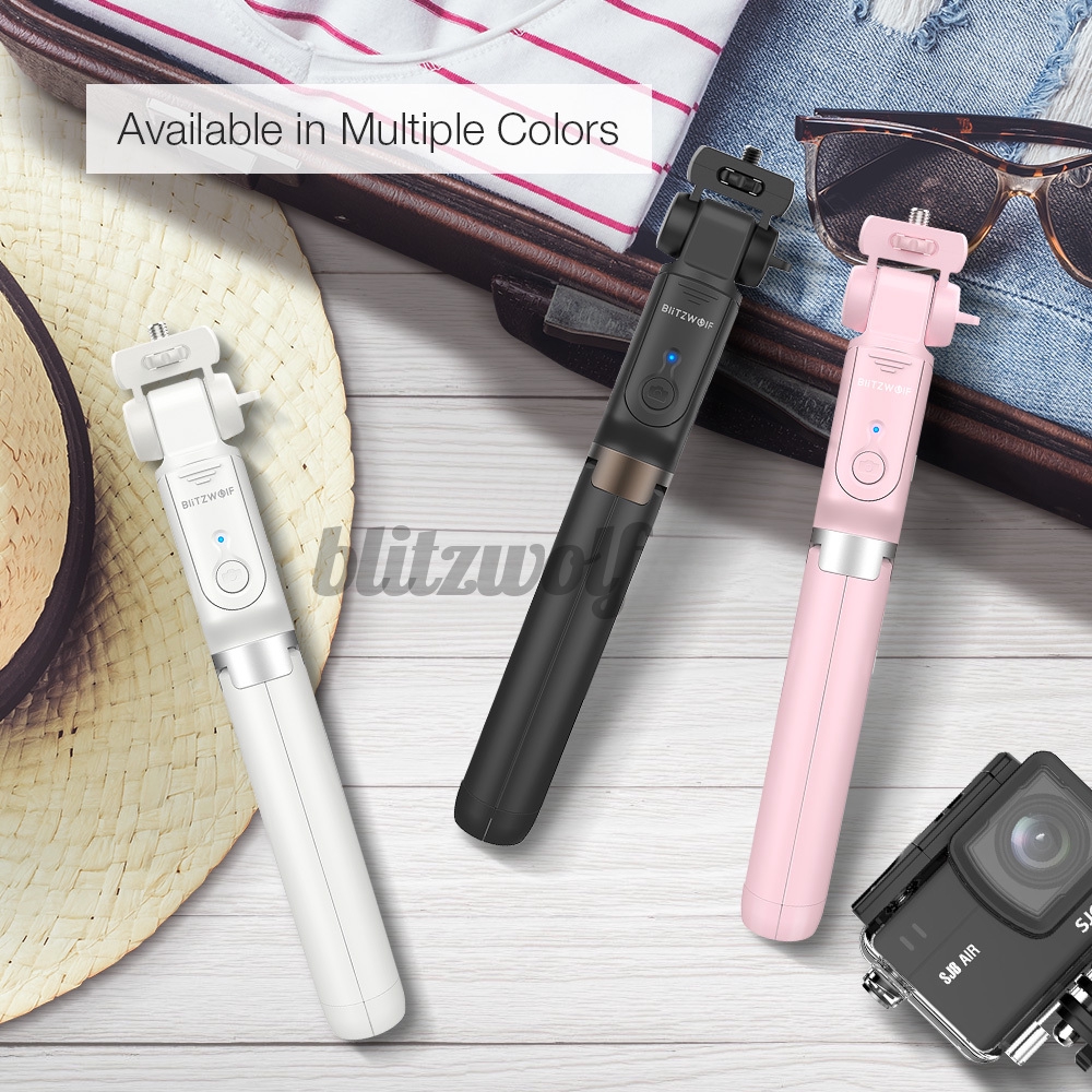 Gậy Chụp Ảnh Selfie Bltzwolf Bw-Bs5 4 Trong 1 Kết Nối Bluetooth 810mm Có Nút Bấm Từ Xa | BigBuy360 - bigbuy360.vn