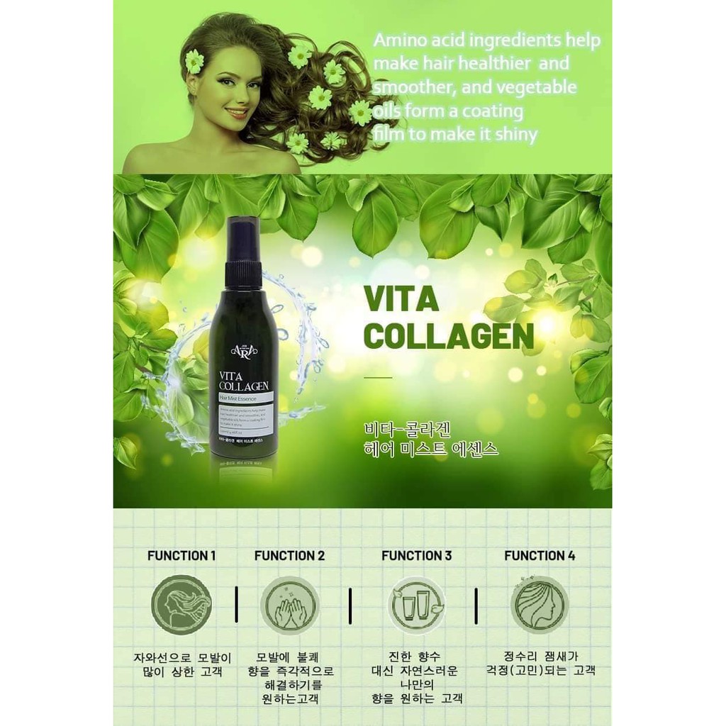 Xịt dưỡng tóc tinh chất Vita Collagen tóc chắc khỏe, ngăn rụng tóc, gàu ngứa