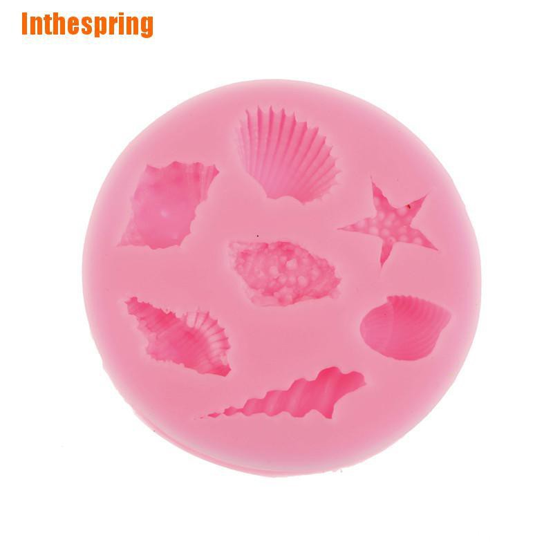 Khuôn Silicon Làm Bánh Kẹo Hình Sinh Vật Biển 3d
