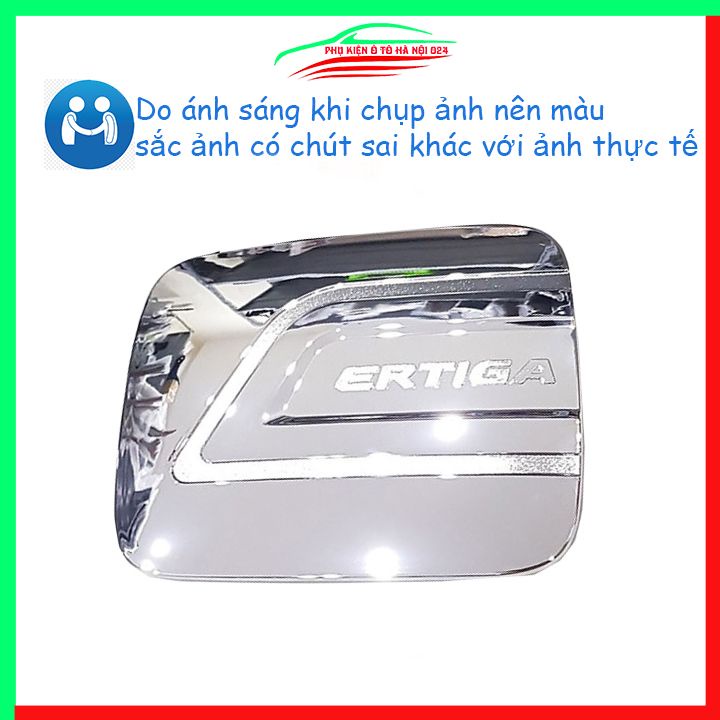 Ốp nắp xăng Ertiga 2019-2023 mạ crom bảo vệ chống trầy trang trí ô tô