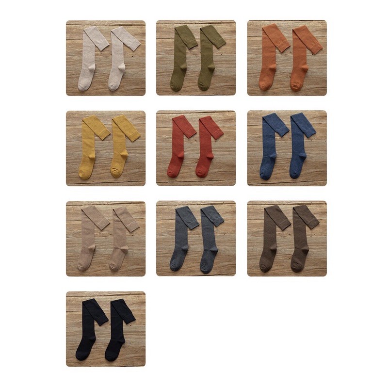 TẤT VỚ TRÊN GỐI ( ĐÙI) MÀU VINTAGE ( phong cách ulzzang)