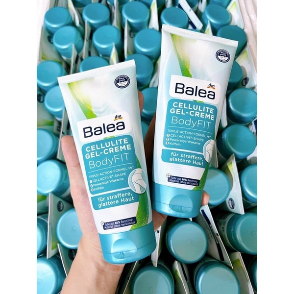 Kem đánh tan mỡ bụng, đùi, mông Balea Cellulite Body, 200ml