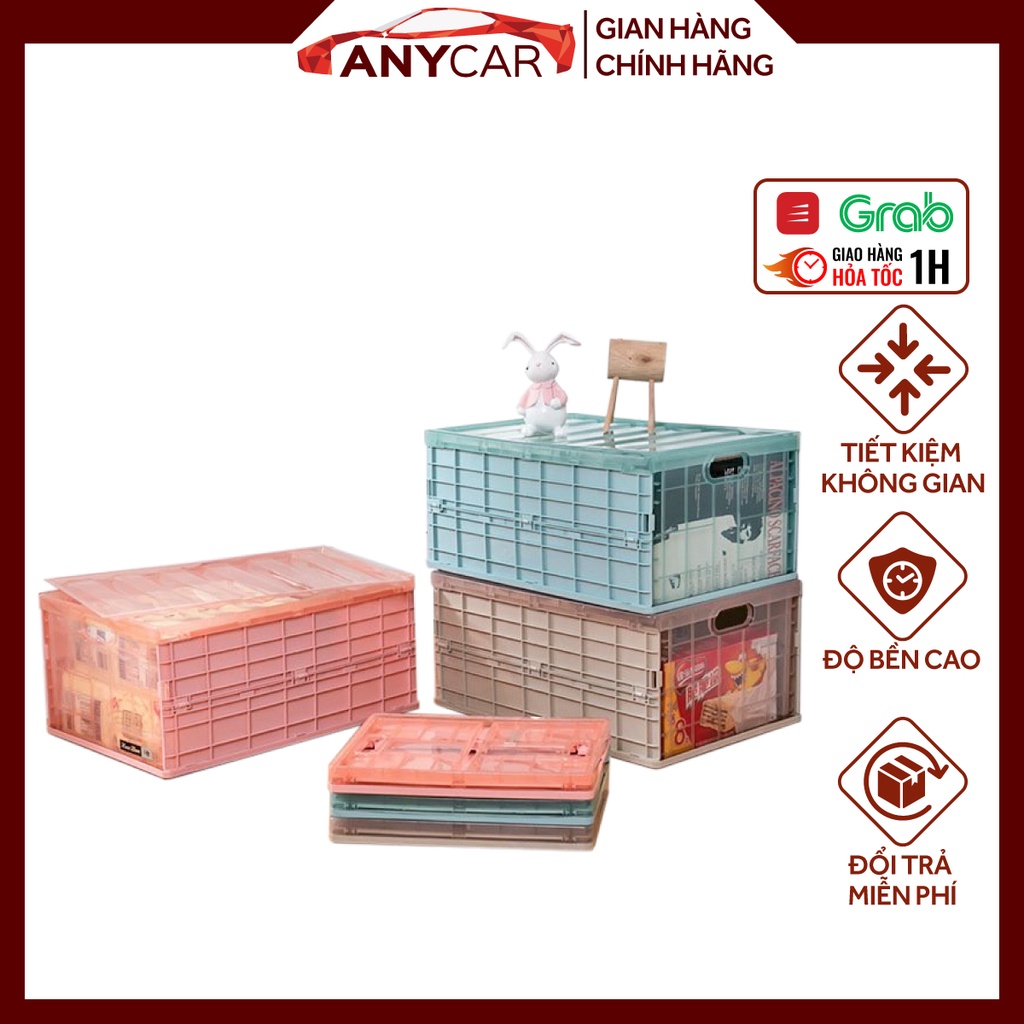 Thùng đựng quần áo gấp gọn, thùng đựng đồ đa năng có thể tháo rời nhựa PP nguyên sinh