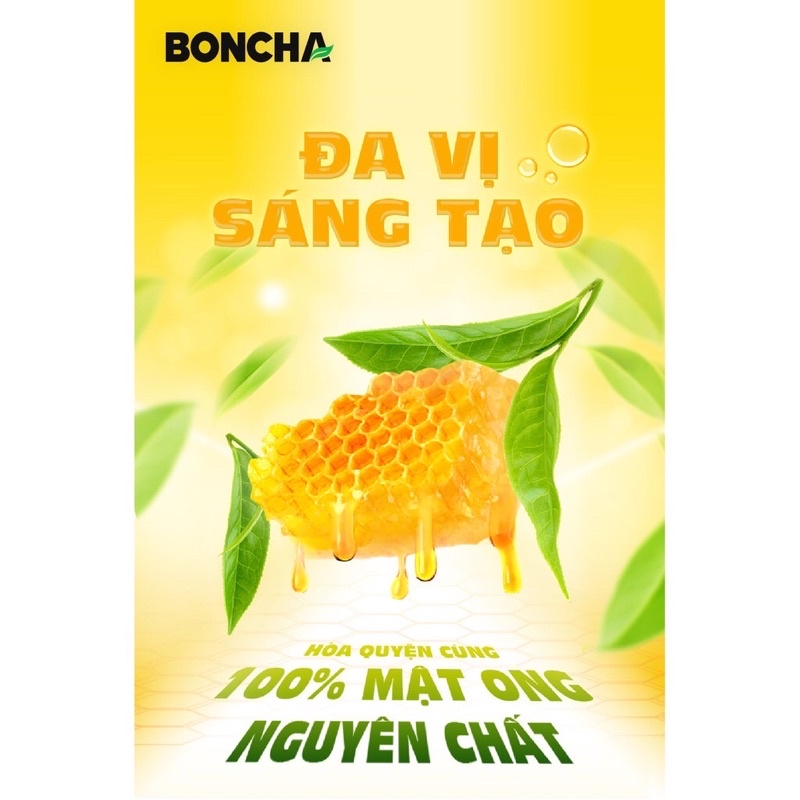 Lốc 6 Chai Trà Mật Ong Boncha Mật Ong Vị Chanh/Tắc/ Việt Quất 450ml