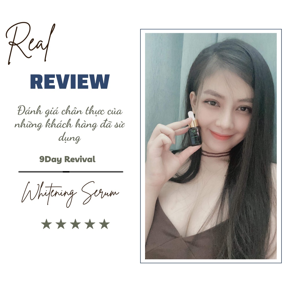 Serum nám tàn nhang V9Queen, tinh chất sáng da ngăn ngừa lão hóa - 9Day Revival 10ml