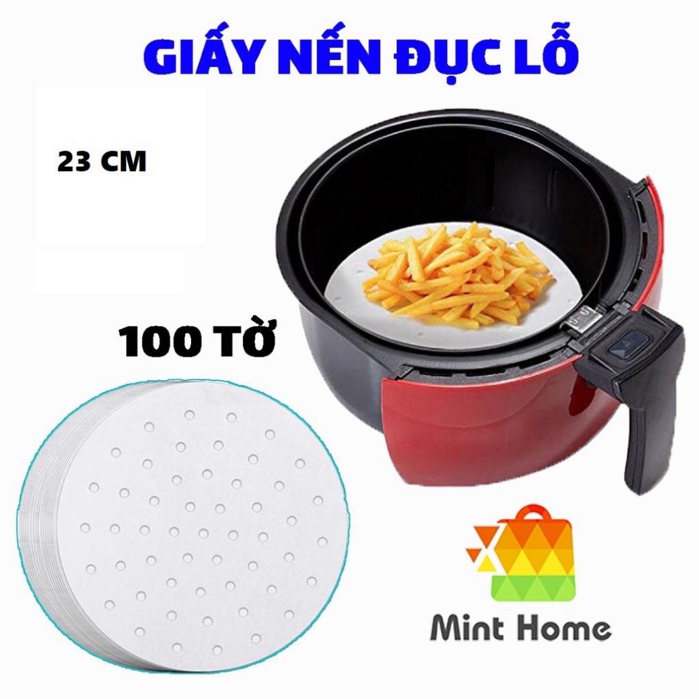 100 GIẤY NẾN ĐỤC LỖ SIZE 23 CM