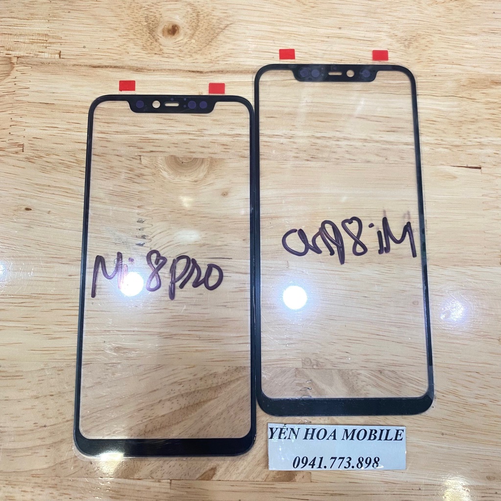 Kính ép thay thế mi 8 pro