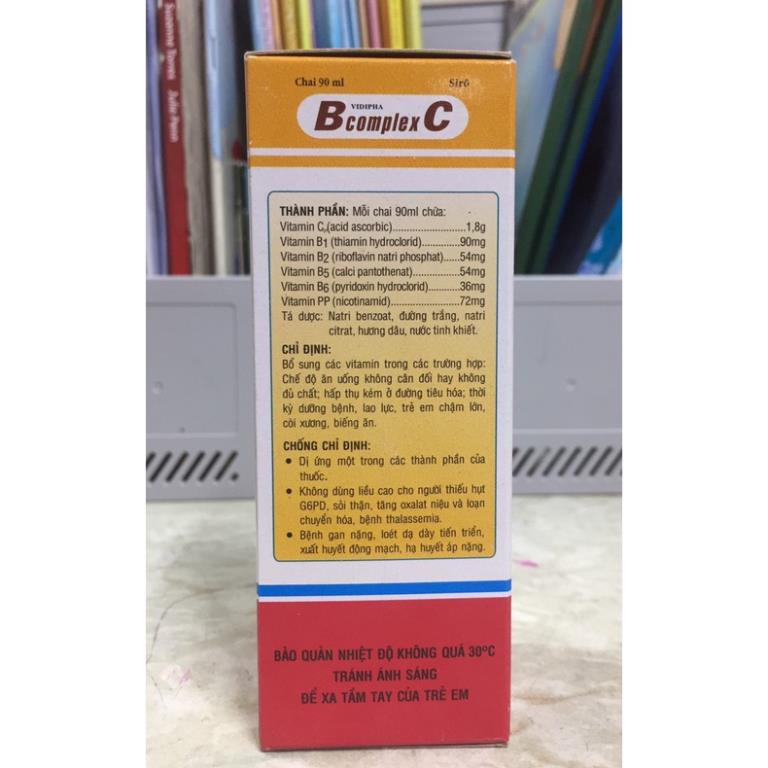 VITAMIN TỔNG HỢP B COMPLEX C dạng siro cho trẻ  - Lọ 90ml  dùng tối đa trong 3 tháng