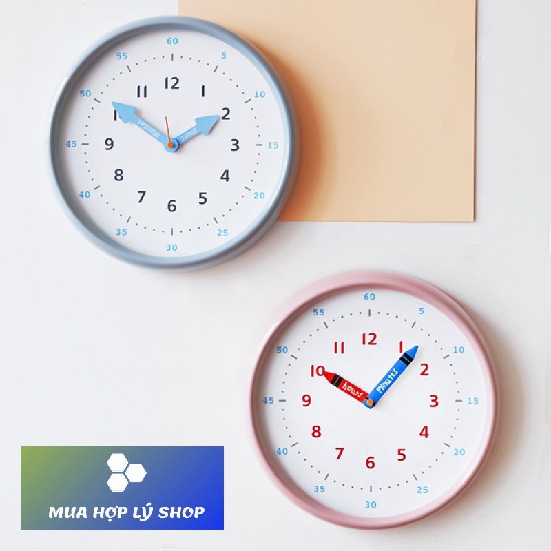 Đồng Hồ Treo Tường MJK Vỏ Kim Loại Cao Cấp, Phong Học Tập Trang Trí DECOR -Hàng Nhập Khẩu