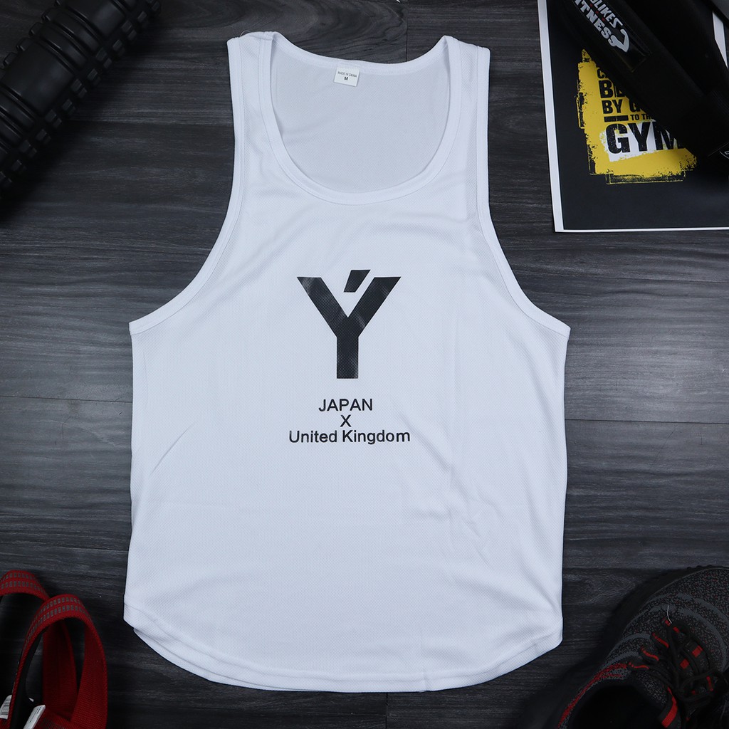 Áo tank top, áo ba lỗ tập gym nam YT chất vải thun lưới