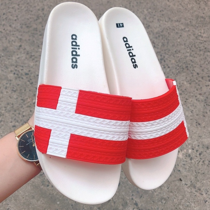 Dép unisex 𝐀𝐃𝐈𝐃𝐀𝐒 ❤️FREESHIP + Hộp❤️ dép quai ngang adidas thể thao nam nữ chữ thập nhiều màu