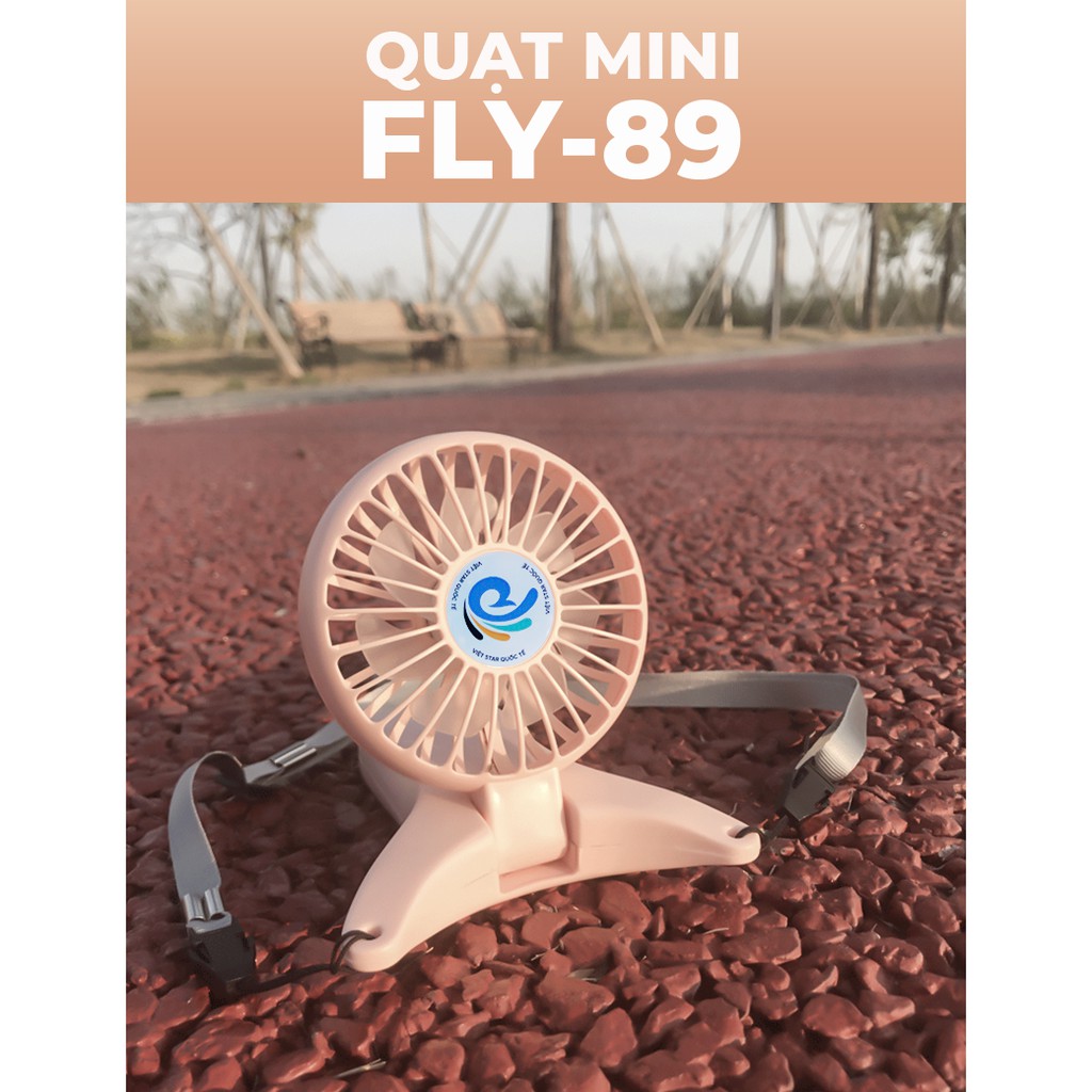 Quạt Mini Cầm Tay Việt Star FLY-89 Power Bank 2000mAh 3 Tốc Độ Gió - BẢO HÀNH 12 THÁNG 1 ĐỔI 1 | BigBuy360 - bigbuy360.vn