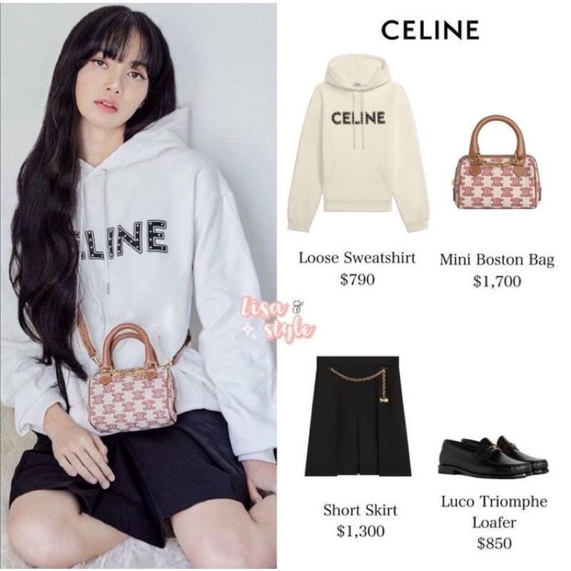 Áo hoodie CELINE giống Lisa BLACKPINK