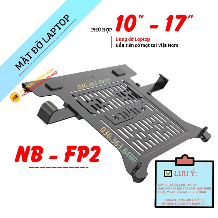 Giá Đỡ Kẹp Laptop / Macbook  10 - 17 Inch - Model: NB FP2 / ErgoTek EP9 10" - 19"