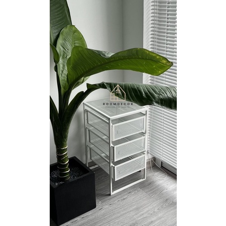 Combo Kệ Đựng Đồ Đa Năng IKEA 3 Tầng Để Sách Để Đồ Skincare Có Ngăn Kéo Chính Hãng IKEA