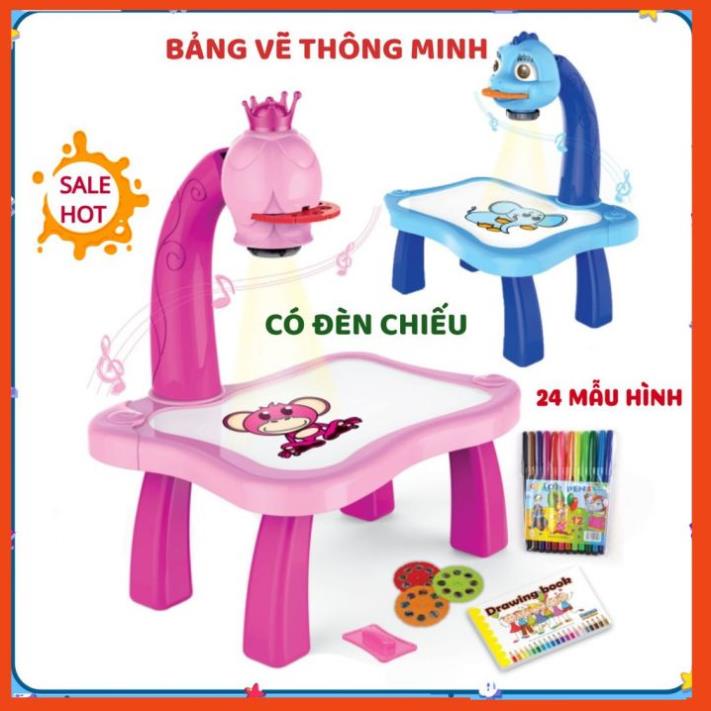 BỘ BÀN VẼ CÓ ĐÈN CHIẾU❤️️ MÁY CHIẾU VẼ TRANH THÔNG MINH❤️️ CÓ NHẠC CHO BÉ BN