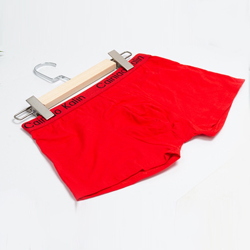 Quần Lót boxer cotton Lưng Vừa Thoáng Khí Màu Sắc Đơn Giản Cho Nam TTL164