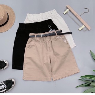 Quần short kaki nữ cạp thun dáng basic rosa boutique q1013