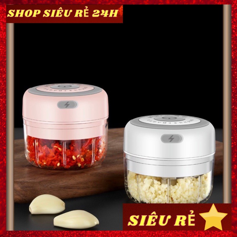 Máy Xay Mini Sạc điện,dễ sử dụng,xay hành tỏi,gia vị.