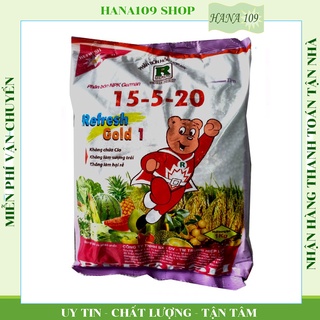 Phân bón gốc NPK phức hơp Refresh Gold 15 -5 - 20 (1kg)Công nghệ Đức gói 1kilogram