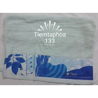 Khăn tắm sọc xanh 50x100cm, hàng khuyến mãi Clear, Dove