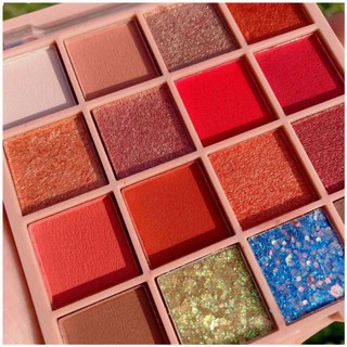 🌈🍓🥑 bảng phấn mắt 16 màu tutu xoxo kaqi color cute hột me no.e3009 -w61-b08t1