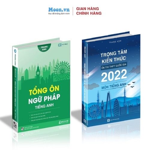 Combo sách chuyên đề giải thích ngữ pháp tiếng anh: Tổng ôn tiếng anh và trọng tâm tiếng anh Trang Anh | Moonbook